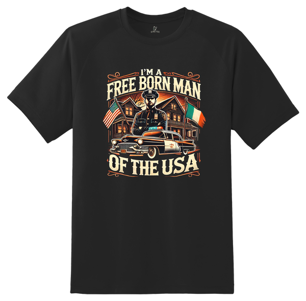 Free Born man of The USA Tee